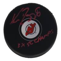 Ken Daneyko Signed Devils Logo Hockey Puck Inscribed "3x SC Champs" (JSA) at PristineAuction.com