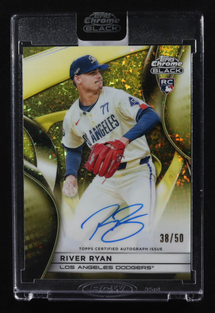 River Ryan 2025 Topps Chrome Black Autographs #CBA-RR RC #38/50