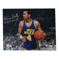 Adrian Dantley Signed Jazz 8x10 Photo Inscribed "HOF 2008" (AWM) at PristineAuction.com