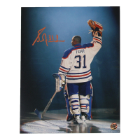 Grant Fuhr Signed Oilers 8x10 Photo (AWM) at PristineAuction.com