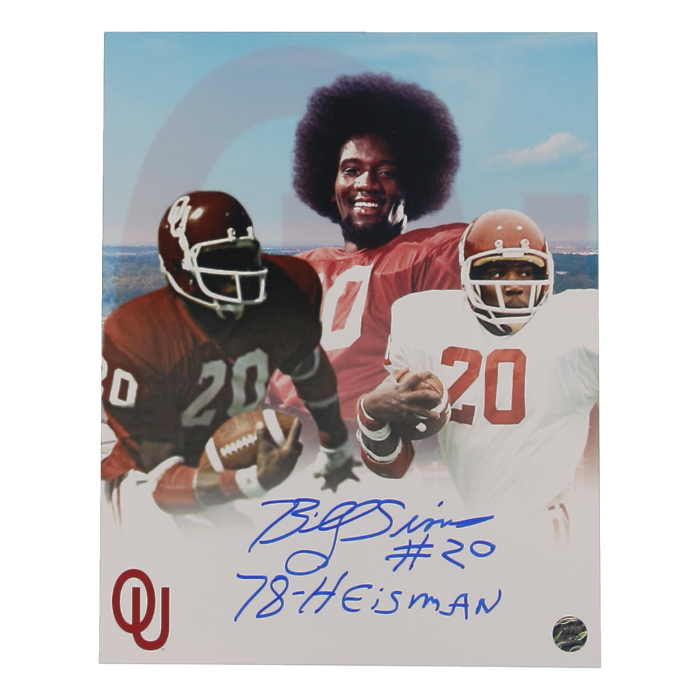 Billy Sims Signed Oklahoma Sooners 8x10 Photo Inscribed "78-Heisman" (AWM) at PristineAuction.com