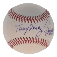 Johnny Bench & Tony Perez Signed OML Baseball (Beckett) at PristineAuction.com