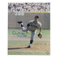 Denny McLain Signed Tigers 8x10 Photo Inscribed "31-6, 1968" (AWM) at PristineAuction.com