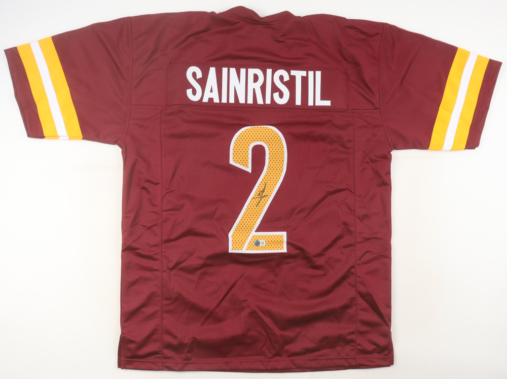 Mike Sainristil Signed Jersey (Beckett) at PristineAuction.com Mike Sainristil Signed Jersey (Beckett) at PristineAuction.com