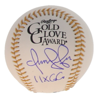 Omar Vizquel Signed Gold Glove Award Baseball Inscribed "11x GG" (JSA) at PristineAuction.com
