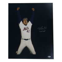 Jesse Orosco Signed Mets 16x20 Photo Inscribed "Last Out" (PSA) at PristineAuction.com