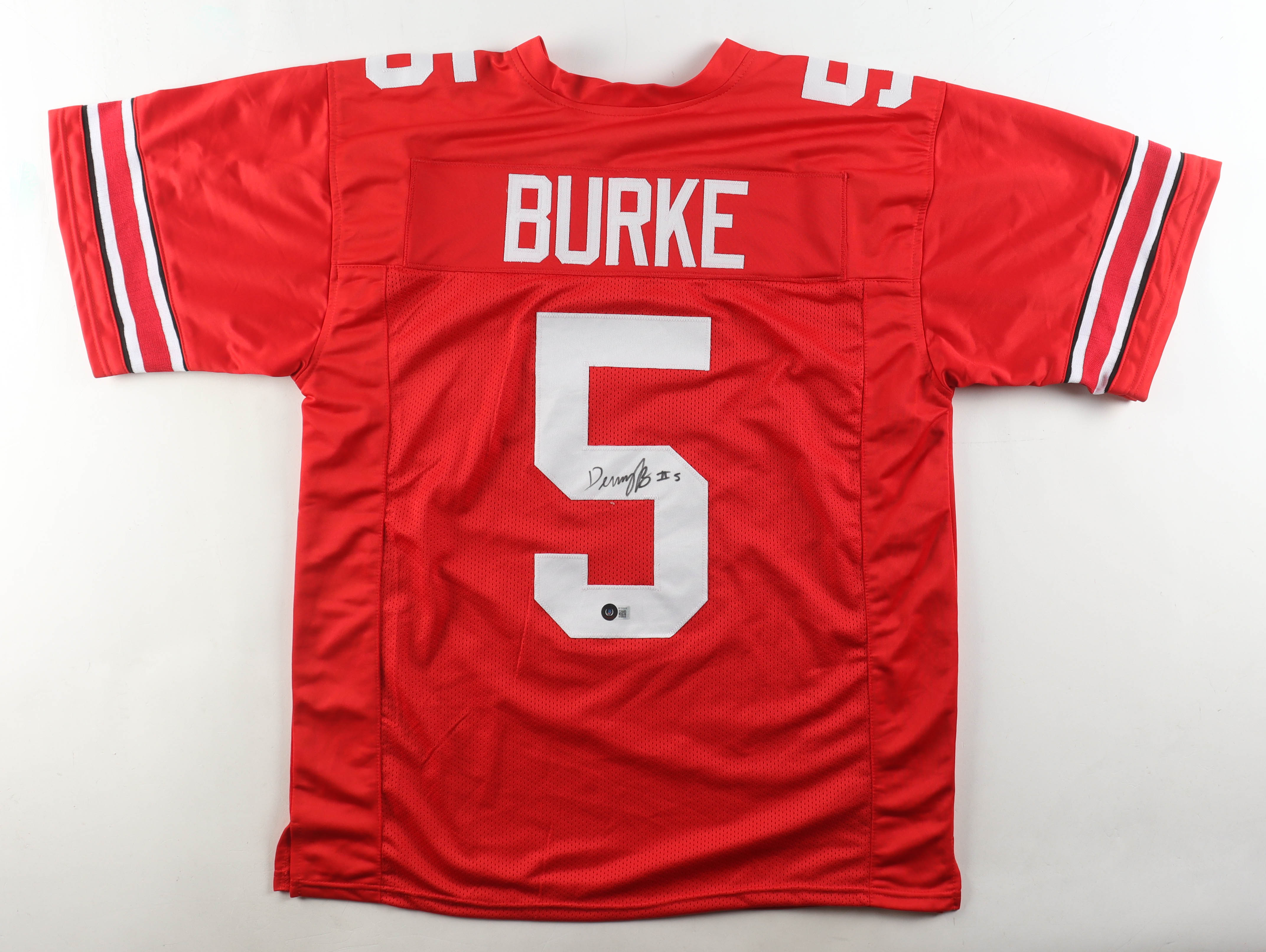 Denzel Burke Signed Jersey (Beckett) at PristineAuction.com Denzel Burke Signed Jersey (Beckett) at PristineAuction.com