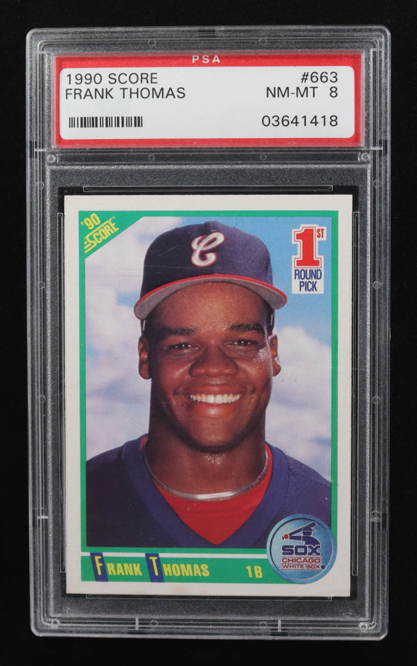 Frank Thomas 1990 Score #663 RC (PSA 8) at PristineAuction.com Frank Thomas 1990 Score #663 RC (PSA 8) at PristineAuction.com
