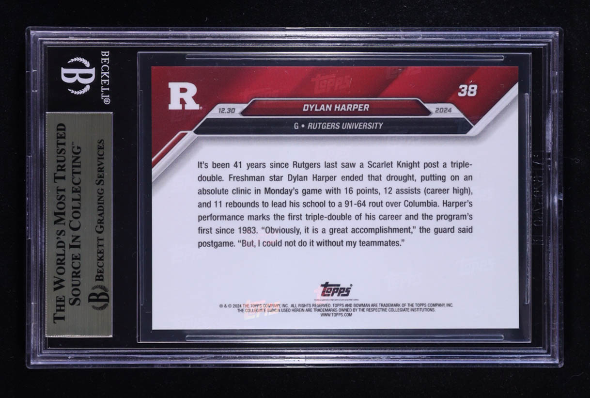 Dylan Harper 2024-25 Bowman University Now #38 RC (BGS 9.5) at PristineAuction.com Dylan Harper 2024-25 Bowman University Now #38 RC (BGS 9.5) at PristineAuction.com