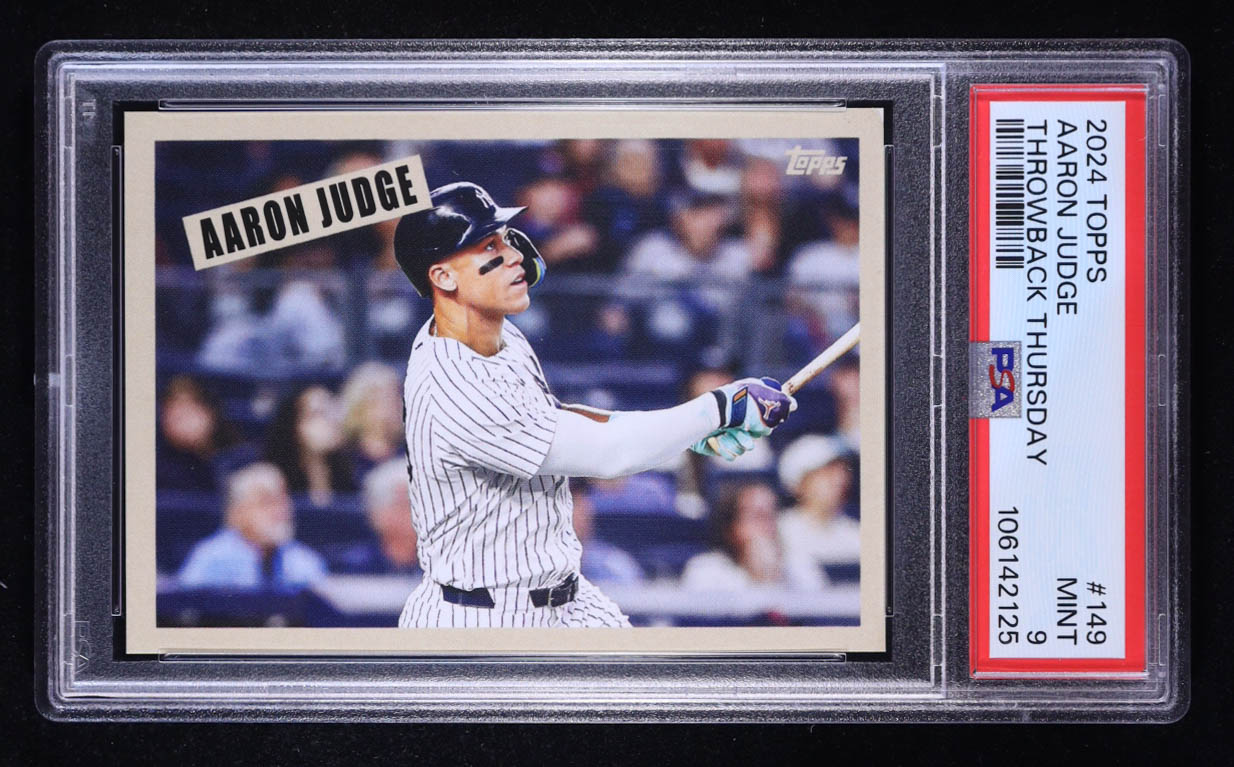 Aaron Judge 2024 Topps Throwback Thursday #149 '54 Topps Scoop (PSA 9) at PristineAuction.com Aaron Judge 2024 Topps Throwback Thursday #149 '54 Topps Scoop (PSA 9) at PristineAuction.com