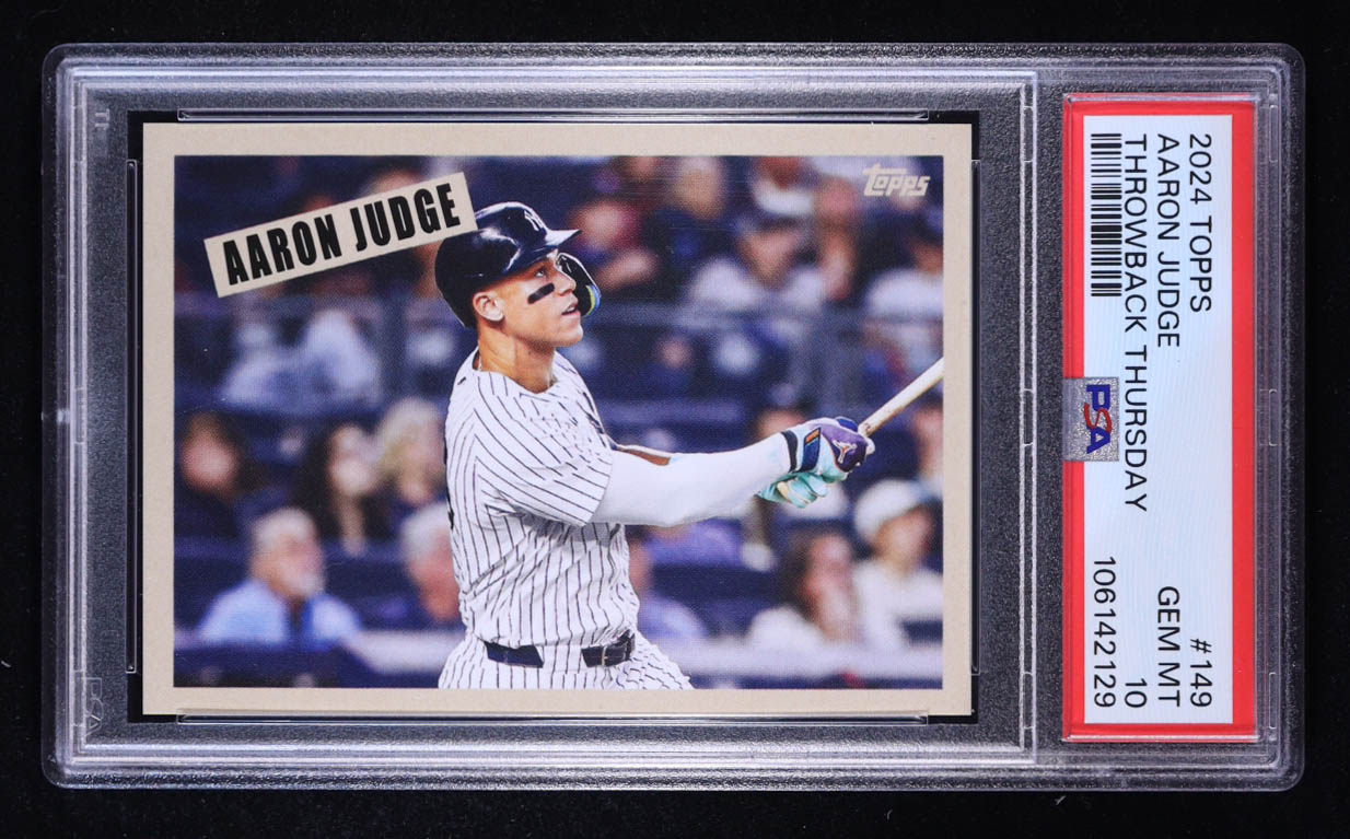 Aaron Judge 2024 Topps Throwback Thursday #149 '54 Topps Scoop (PSA 10) at PristineAuction.com Aaron Judge 2024 Topps Throwback Thursday #149 '54 Topps Scoop (PSA 10) at PristineAuction.com