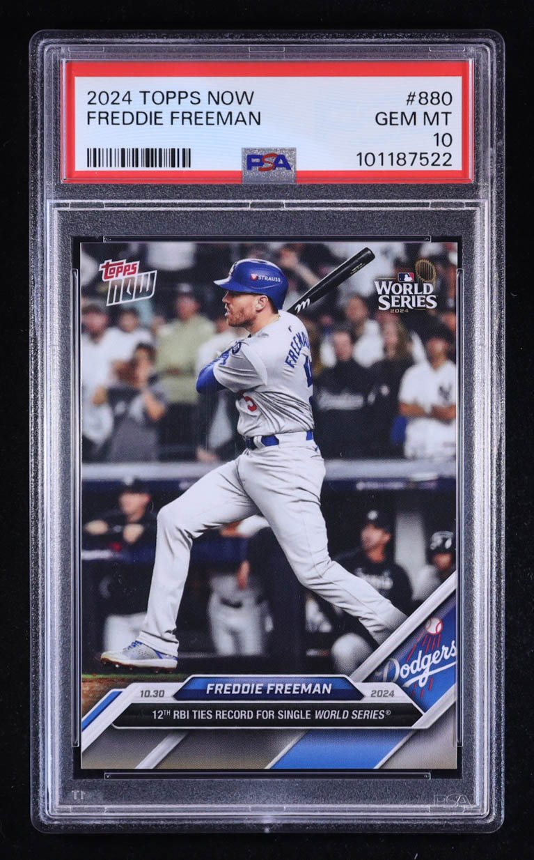 Freddie Freeman 2024 Topps Now #880 (PSA 10) at PristineAuction.com Freddie Freeman 2024 Topps Now #880 (PSA 10) at PristineAuction.com