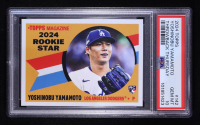 Yoshinobu Yamamoto 2024 Topps Throwback Thursday #142 '60 Topps Rookie Stars RC (PSA 10) at PristineAuction.com