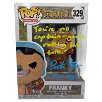 Patrick Seitz Signed "One Piece" #329 Franky Funko Pop! Vinyl Figure Inscribed "You're no captain - you're nothing but talk!" & "Franky" (JSA) at PristineAuction.com