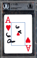 Phil Hellmuth Signed Ace Of Hearts Playing Card (BGS) at PristineAuction.com