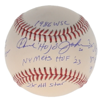 Howard "Hojo" Johnson Signed OML Baseball with Multiple Career Stat Inscriptions (JSA) at PristineAuction.com