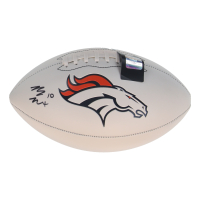 Bo Nix Signed Broncos Logo Football (Beckett) at PristineAuction.com