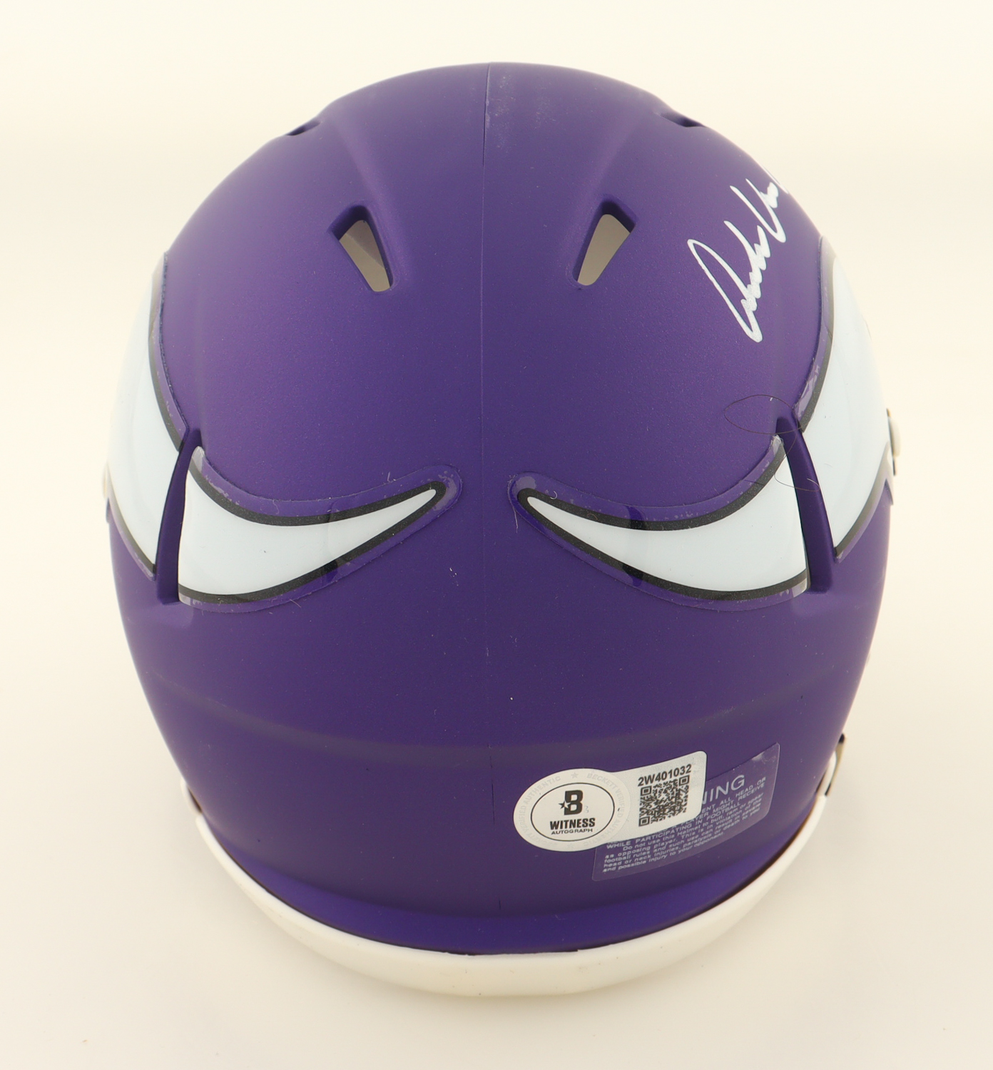 Andrew Van Ginkel Signed Vikings Speed Mini Helmet (Beckett) at PristineAuction.com Andrew Van Ginkel Signed Vikings Speed Mini Helmet (Beckett) at PristineAuction.com