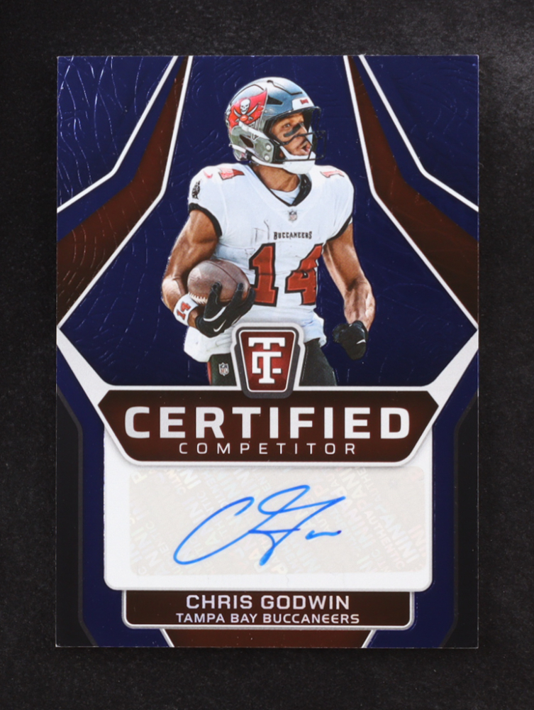 Chris Godwin 2024 Totally Certified Certified Competitor Autographs Mirror Blue #4 #36/50