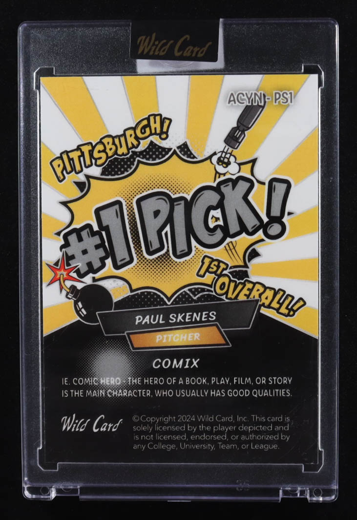 Paul Skenes 2024 Wild Card Alumination Comix #1 Overall #ACYN-PS1 RC #23/25 at PristineAuction.com Paul Skenes 2024 Wild Card Alumination Comix #1 Overall #ACYN-PS1 RC #23/25 at PristineAuction.com
