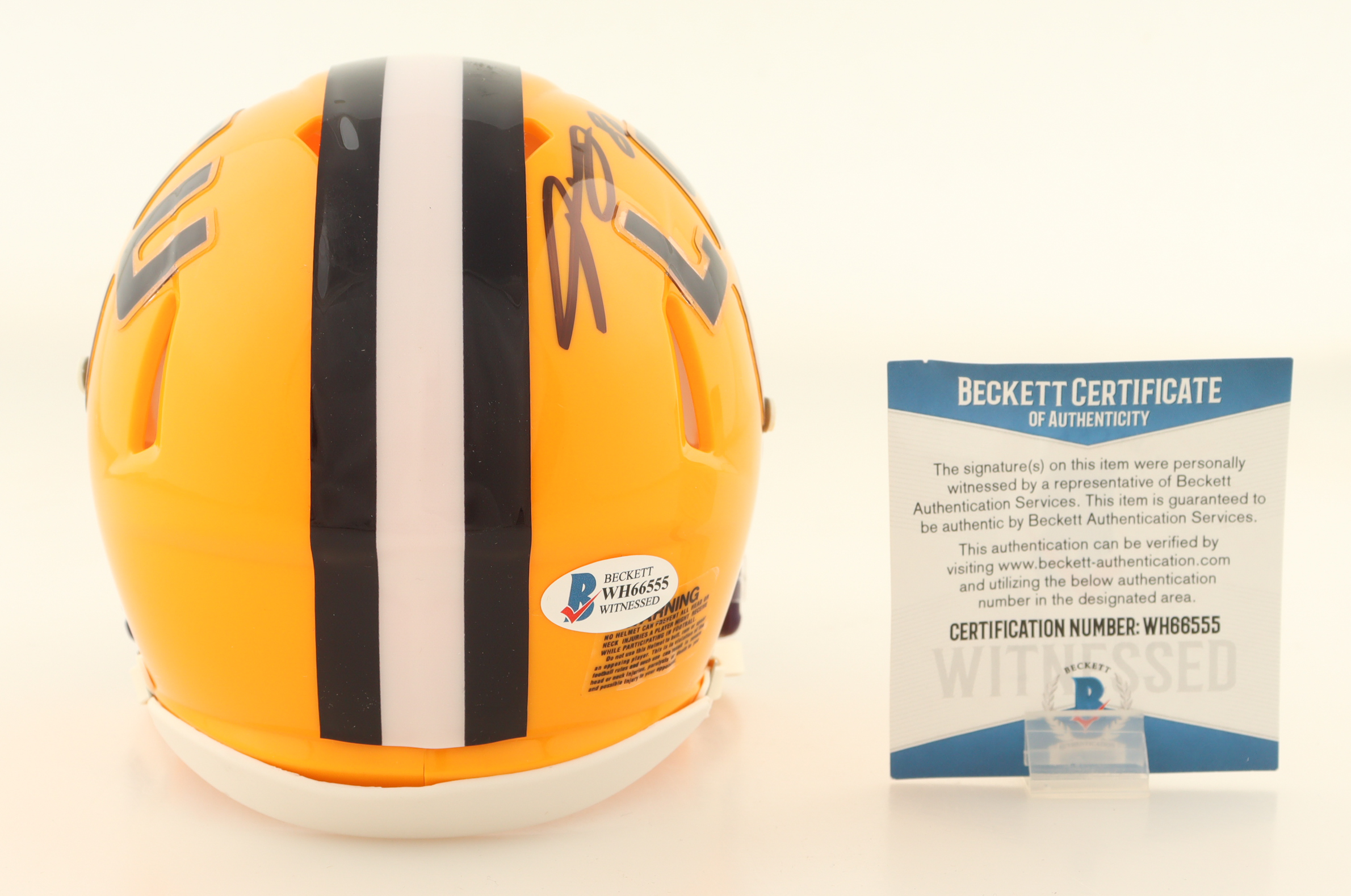 Jarvis Landry Signed LSU Tigers Speed Mini Helmet (Beckett) at PristineAuction.com Jarvis Landry Signed LSU Tigers Speed Mini Helmet (Beckett) at PristineAuction.com