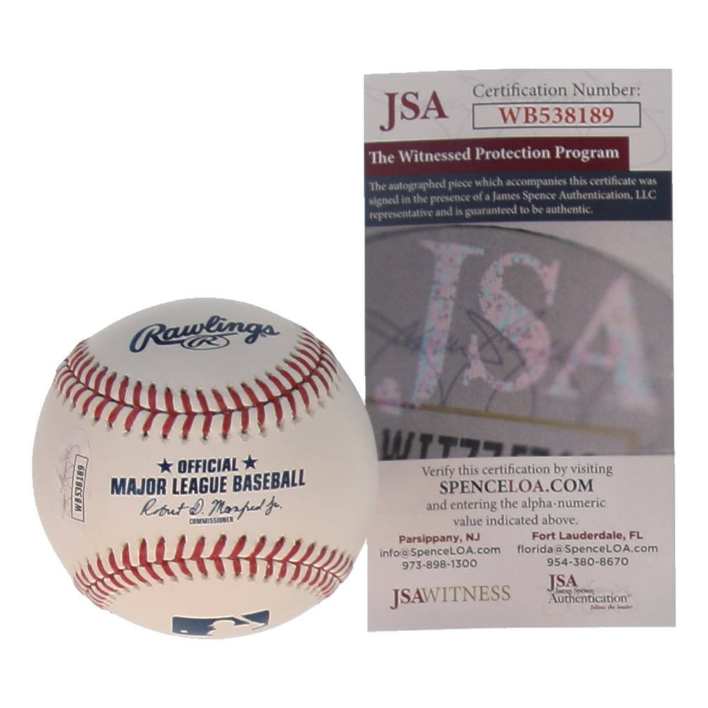 Edwin Diaz Signed OML Baseball Inscribed "Sugar" (JSA) at PristineAuction.com Edwin Diaz Signed OML Baseball Inscribed "Sugar" (JSA) at PristineAuction.com