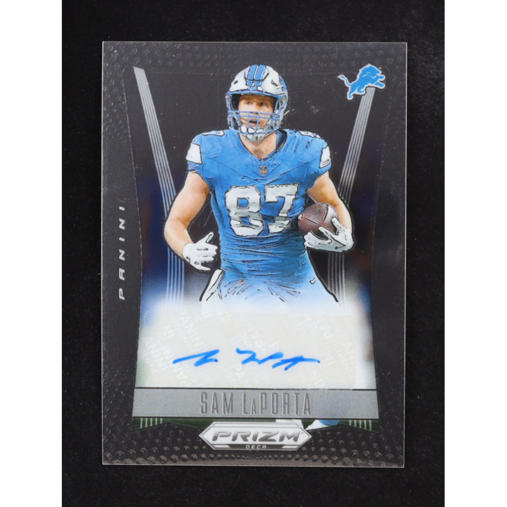 Sam LaPorta 2024 Panini Prizm Deca Signatures #61 at PristineAuction.com