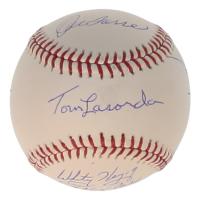 Team Managers | OML Baseball Signed by (7) with Tommy Lasorda, Joe Torres, Tony LaRussa (AWM) at PristineAuction.com