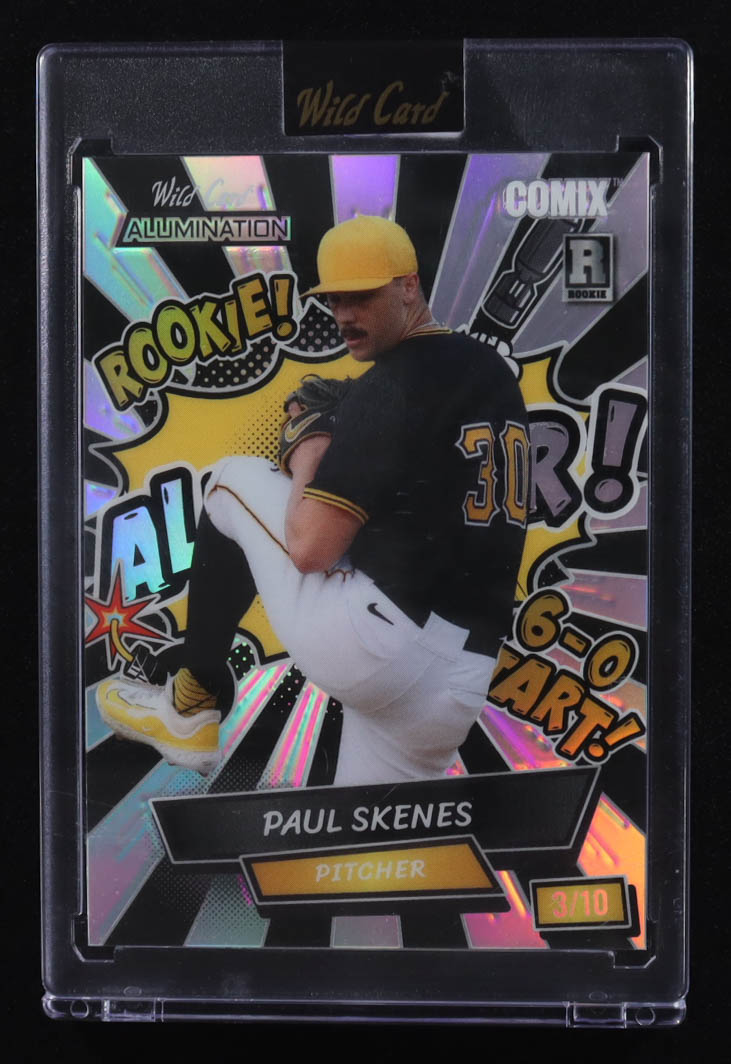 Paul Skenes 2024 Wild Card Alumination All Star Comix #ACYA-PS3 RC #3/10 at PristineAuction.com Paul Skenes 2024 Wild Card Alumination All Star Comix #ACYA-PS3 RC #3/10 at PristineAuction.com