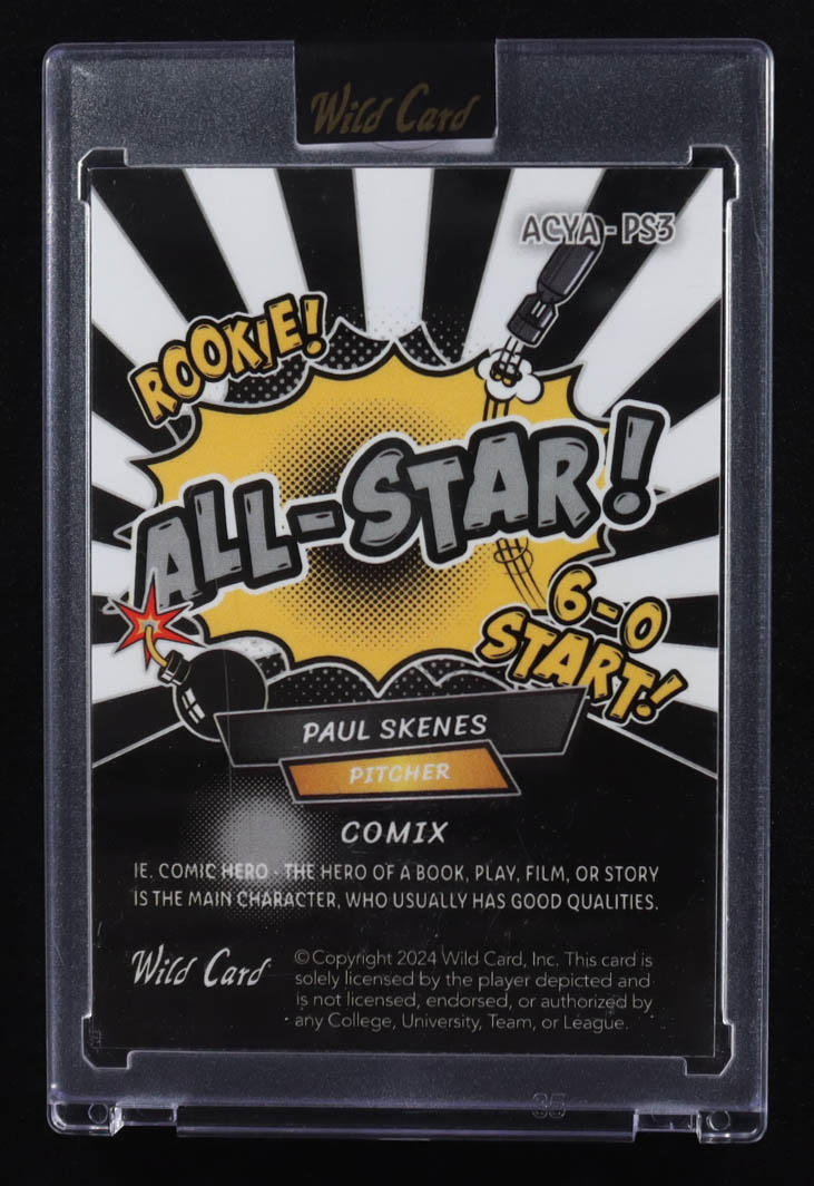 Paul Skenes 2024 Wild Card Alumination All Star Comix #ACYA-PS3 RC #3/10 at PristineAuction.com Paul Skenes 2024 Wild Card Alumination All Star Comix #ACYA-PS3 RC #3/10 at PristineAuction.com