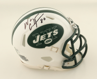 Wayne Chrebet Signed Jets Throwback Alternate Speed Mini Helmet (Schwartz) at PristineAuction.com