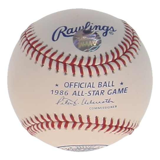 Dwight "Doc" Gooden Signed 1986 All-Star Game Logo Baseball Inscribed "86 All Star" (AWM) at PristineAuction.com Dwight "Doc" Gooden Signed 1986 All-Star Game Logo Baseball Inscribed "86 All Star" (AWM) at PristineAuction.com