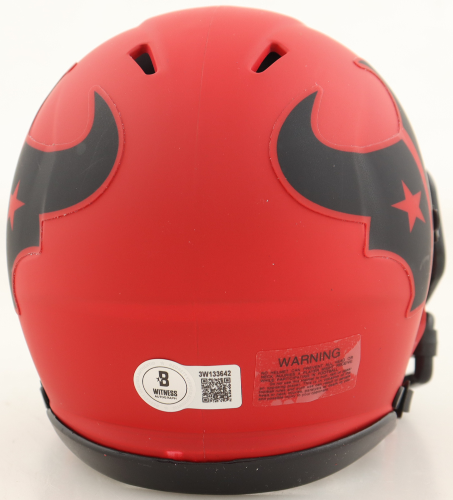 Nico Collins Signed Texans Rave Alternate Speed Mini Helmet (Beckett) at PristineAuction.com Nico Collins Signed Texans Rave Alternate Speed Mini Helmet (Beckett) at PristineAuction.com