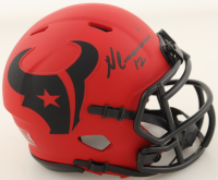 Nico Collins Signed Texans Rave Alternate Speed Mini Helmet (Beckett) at PristineAuction.com