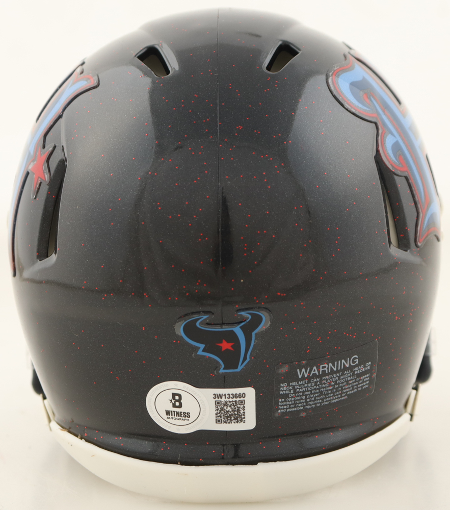 Nico Collins Signed Texans Speed Mini Helmet (Beckett) at PristineAuction.com Nico Collins Signed Texans Speed Mini Helmet (Beckett) at PristineAuction.com