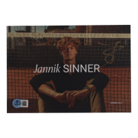 Jannik Sinner Signed 6x8 Photo (Beckett) at PristineAuction.com