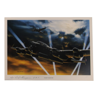 Robert Ferguson Signed 'Night Raiders' 11.5x16 Lithograph Inscribed "F/LT" & "R.A.F." (AIV) at PristineAuction.com