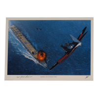 Robert M. Elder Signed 'Midway: The Turning Point' 11.5x16 Lithograph Inscribed "USN" (AIV) at PristineAuction.com