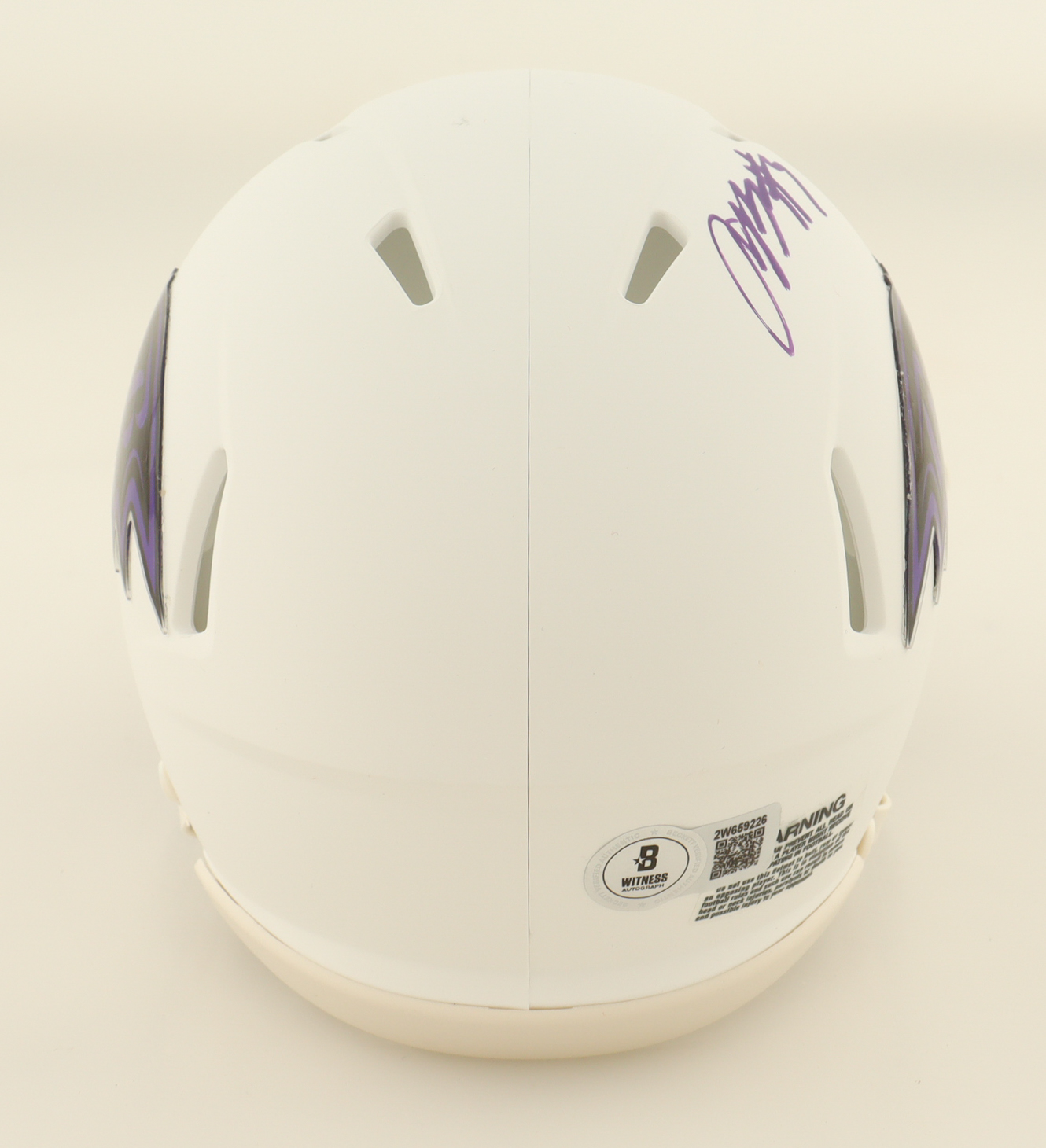 Rashod Bateman Signed Ravens Speed Mini Helmet (Beckett) at PristineAuction.com Rashod Bateman Signed Ravens Speed Mini Helmet (Beckett) at PristineAuction.com
