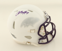 Rashod Bateman Signed Ravens Speed Mini Helmet (Beckett) at PristineAuction.com