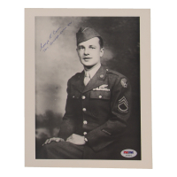 Enola Gay George Caron Signed 8x10 Photograph (PSA) WWII Tail Gunner Atomic Bomb Mission at PristineAuction.com