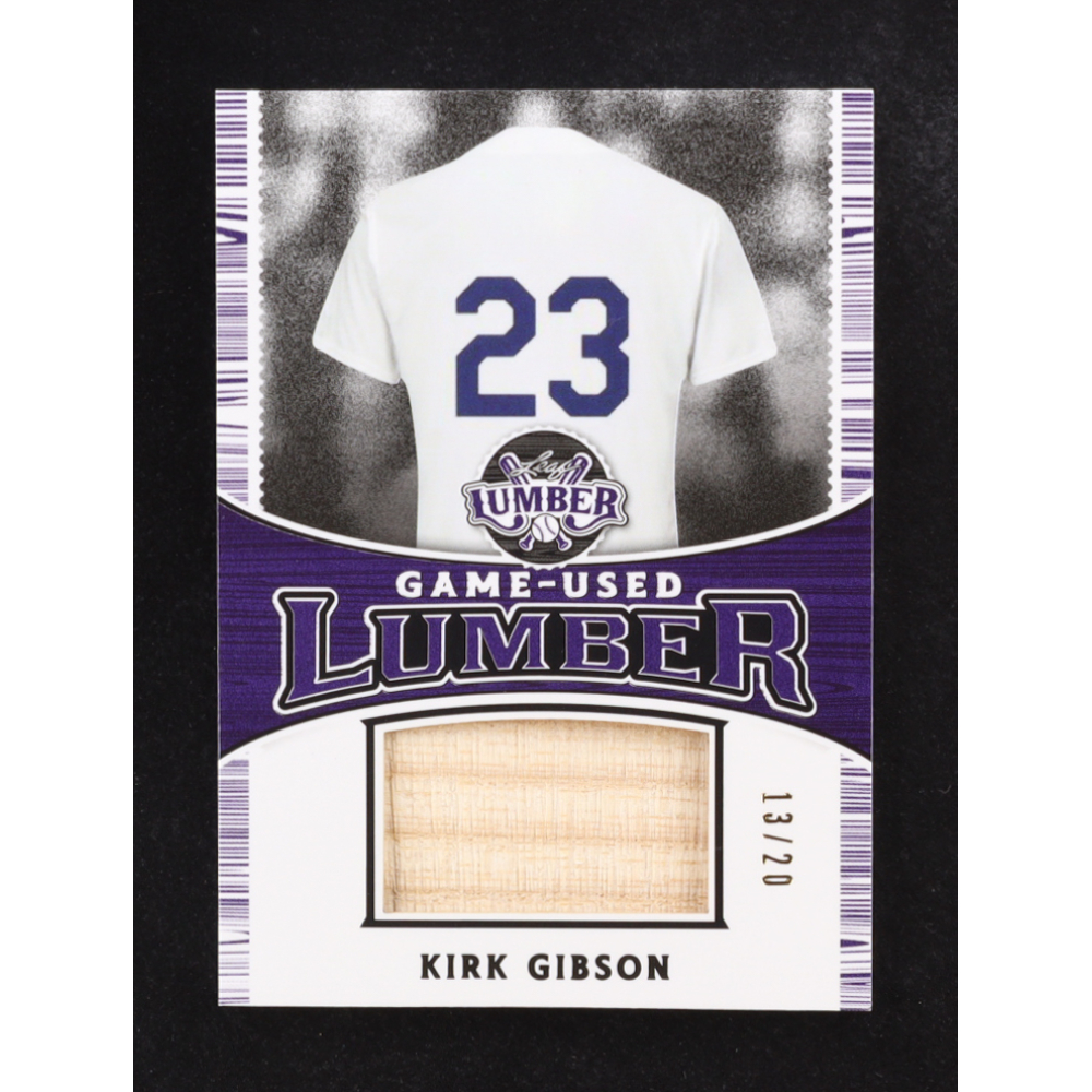 Kirk Gibson 2024 Leaf Lumber Game-Used Lumber #GUL57 #13/20 at PristineAuction.com
