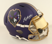 Rashod Bateman Signed Ravens Full-Size Speed Helmet With Visor (Beckett) at PristineAuction.com
