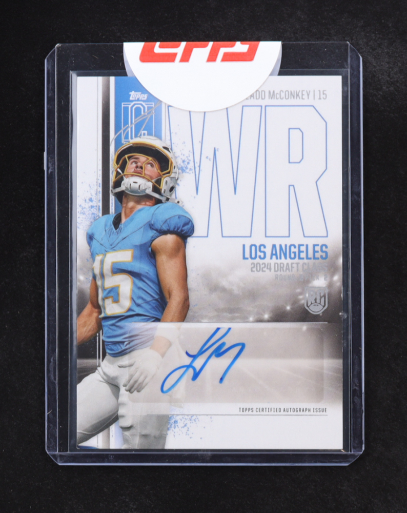 Ladd McConkey 2024 Topps Signature Class Rookie Autographs #RCALM RC
