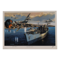 Sir Ivor Broom Signed 'Dangerous Duty' 11.5x16 Lithograph (AIV) at PristineAuction.com