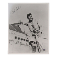 Robert Goebel Signed 8x10 Photo WWII 31st FG Ace 11 Victories (PSA) at PristineAuction.com