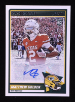 Matthew Golden 2025 Score Rookie Signatures #56 RC at PristineAuction.com