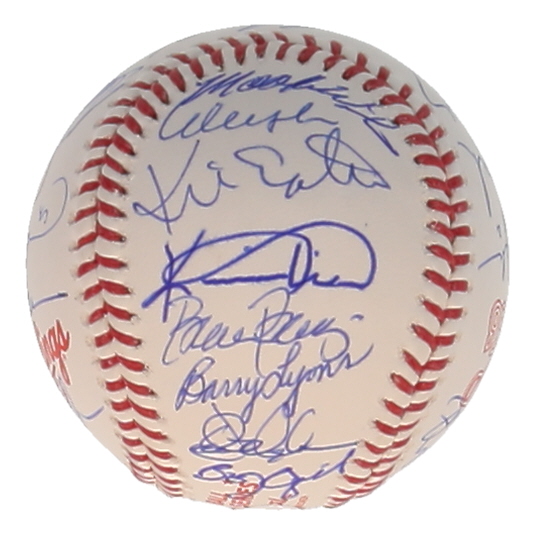 1986 Mets | 1986 World Series Logo Baseball Team-Signed by (27) with Keith Hernandez, Darryl Strawberry, Dwight Gooden (JSA) at PristineAuction.com 1986 Mets | 1986 World Series Logo Baseball Team-Signed by (27) with Keith Hernandez, Darryl Strawberry, Dwight Gooden (JSA) at PristineAuction.com