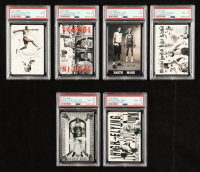 Michael Jordan / Spike Lee 1991 Nike Complete Set of (6) Cards All PSA Graded at PristineAuction.com