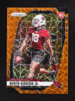 Marvin Harrison Jr. 2024 Panini Prizm Orange Lazer #375 RC at PristineAuction.com